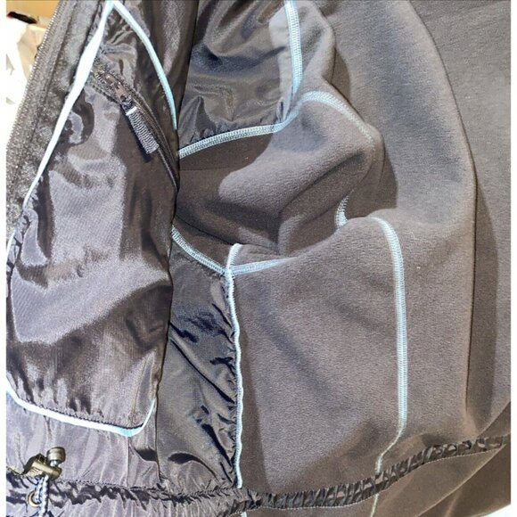 Lands End Women’s Blue Fleece Full Zip Jacket Drawstring with Hood Size XL 18-20 - Picture 12 of 12